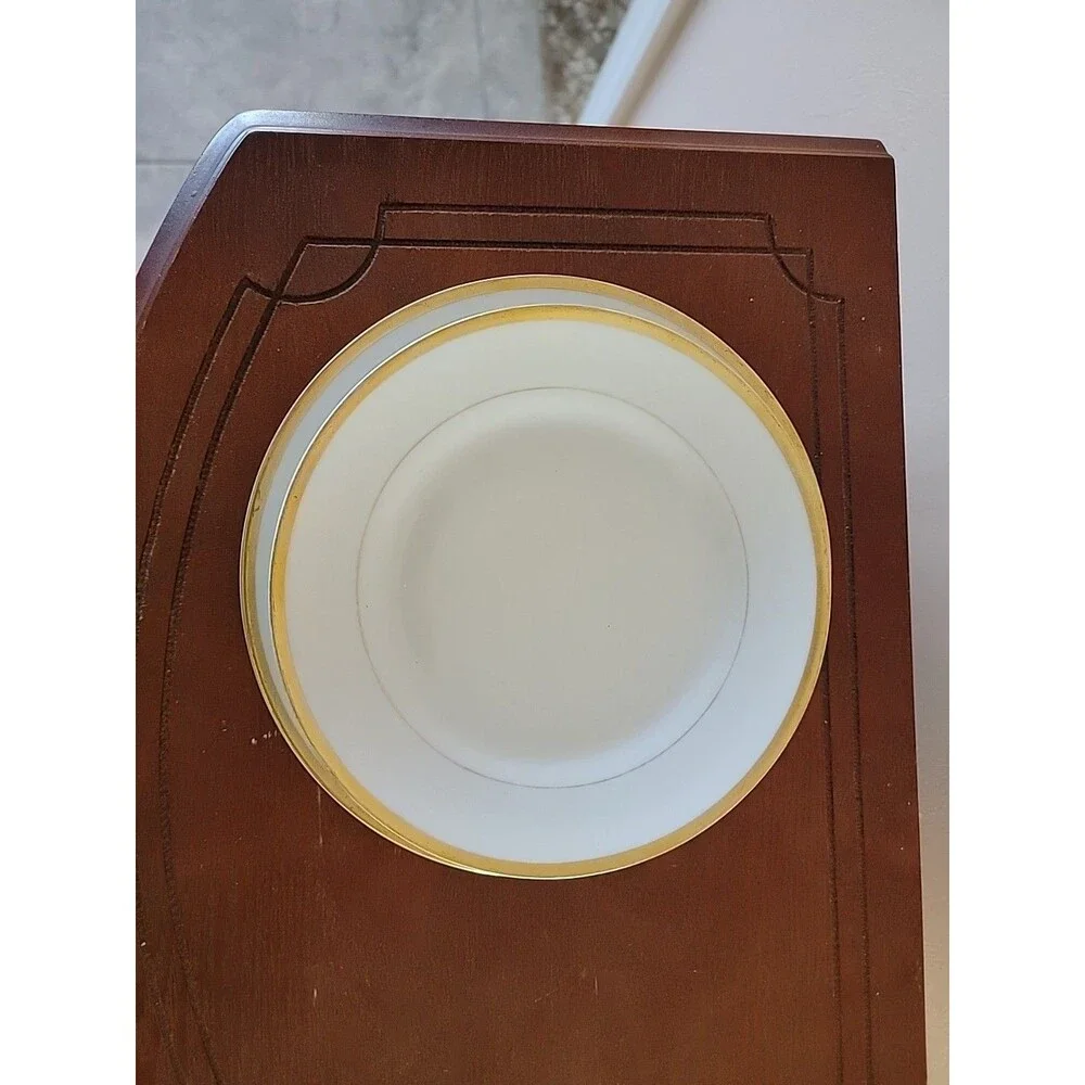 Vtg Noritake Nippon White W Gold Rimmed Plates Dishes 4 Salad 7.5